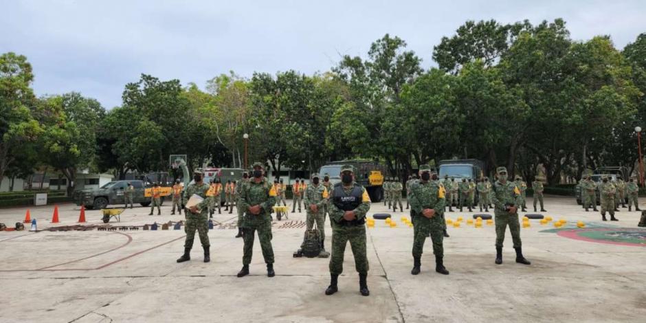 El Ejército Mexicano  mantiene coordinación con las autoridades de los tres niveles de gobierno.