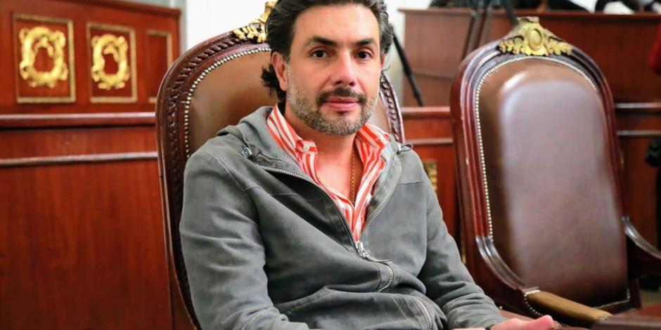 El diputado del PVEM, Jesús Sesma, autor de la iniciativa sobre corridas de toros.