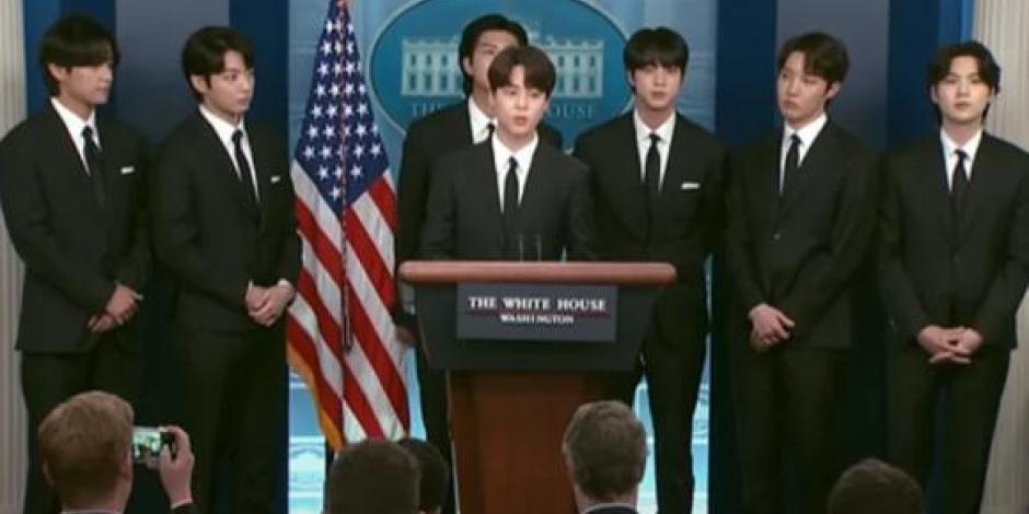 BTS ofrece poderoso discurso en la Casa Blanca contra crímenes de odio (VIDEO)