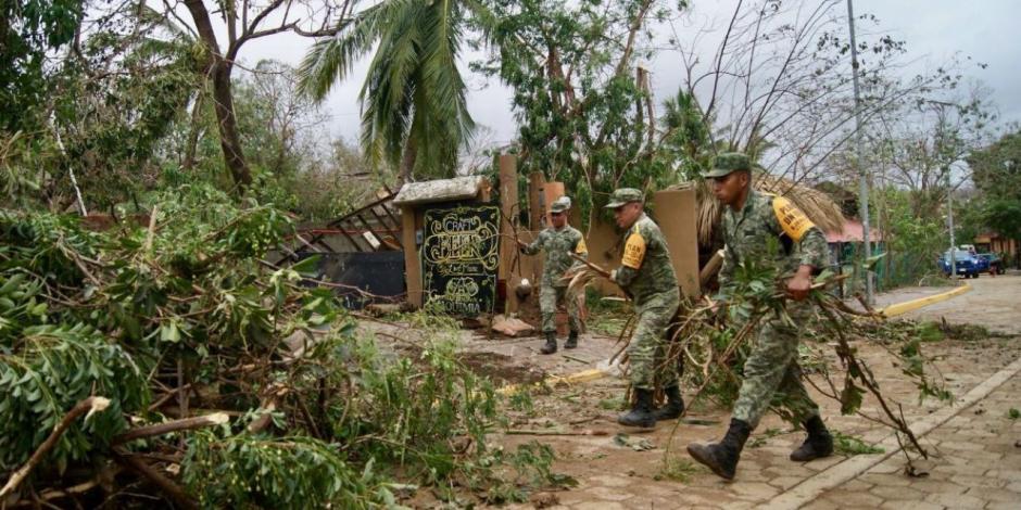 El municipio de Santa María Tonameca fue uno de los más afectados por el paso del huracán Ágatha.