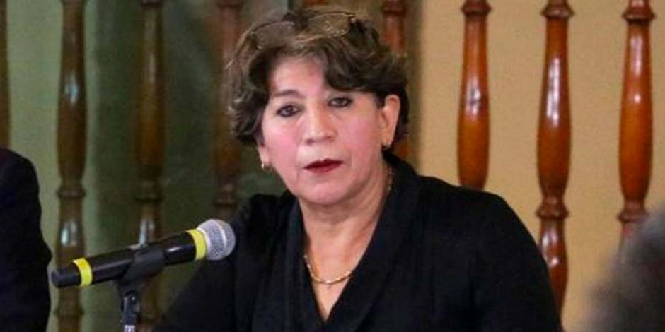 La secretaria de Educación Pública, Delfina Gómez Álvarez.