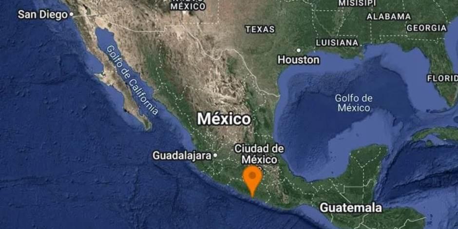 El Servicio Sismológico Nacional informó que este jueves se registró un sismo magnitud 4.5 al sureste de Acapulco, Guerrero