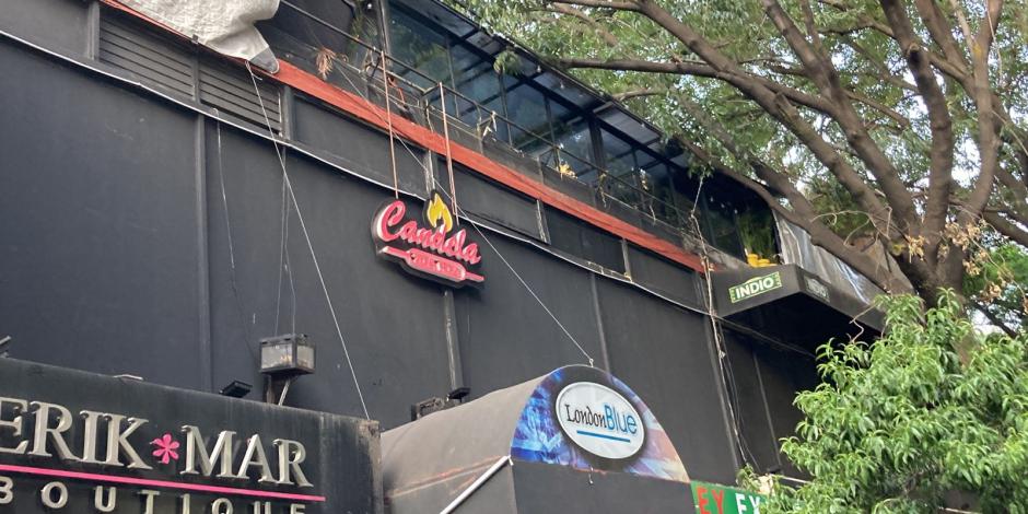 La balacera ocurrió en el bar "Candela", ubicado en la Zona Rosa de la CDMX.