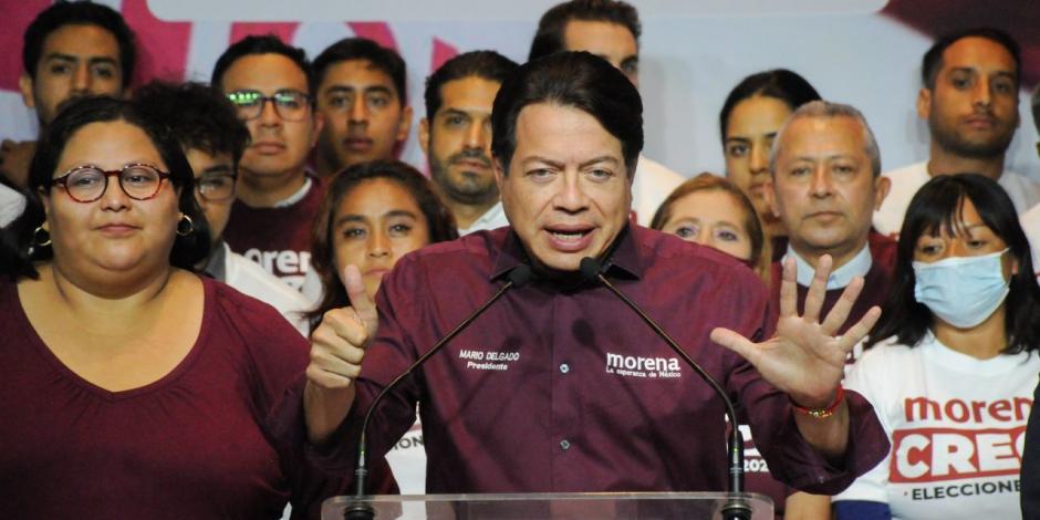 Mario Delgado aseguró que Morena gana 5 de 6 gubernaturas