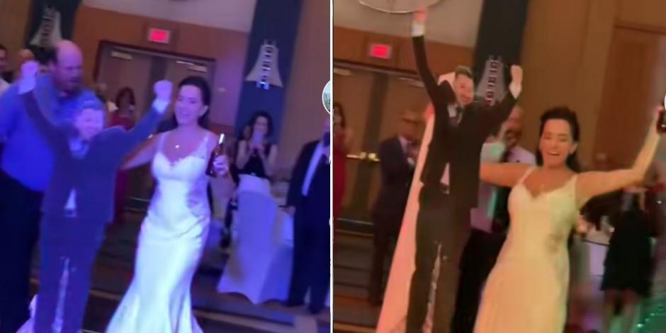 Mujer celebra su boda con figura de cartón porque el novio no asistió.