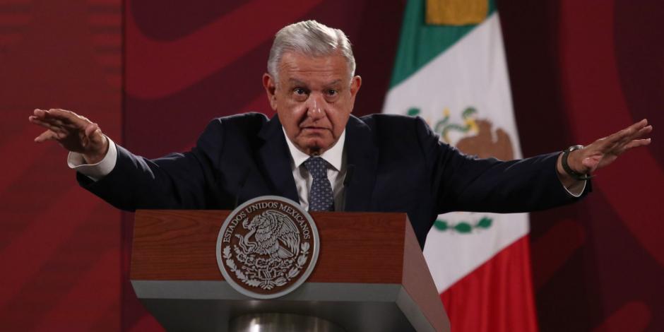 Andrés Manuel López Obrador este martes 7 de junio en Palacio Nacional.