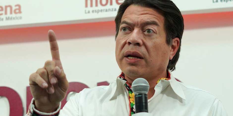 Mario Delgado, líder nacional de Morena, en una imagen de mayo de 2022