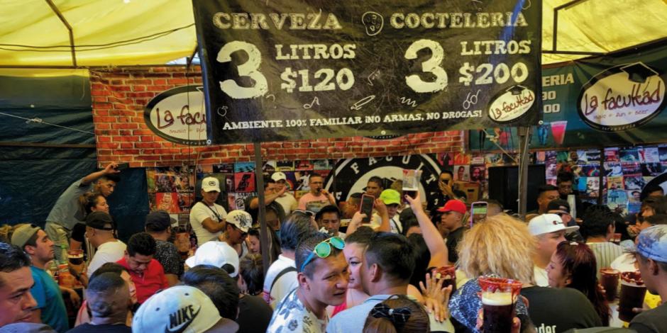 La alcaldesa Lía Limón García informó que se retiraron 112 puestos semifijos de venta de bebidas alcohólicas en la vía pública.
