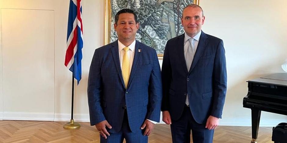 Se reúnen Gobernador de Guanajuato y Presidente de Islandia