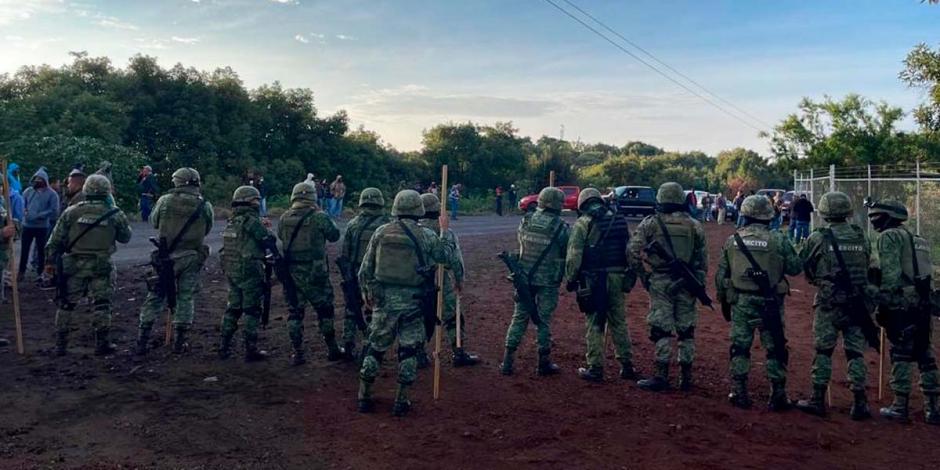 En el operativo participaron efectivos del Ejército, GN, FGE de Michoacán, Policía Estatal y Comisión Estatal de Derechos Humanos