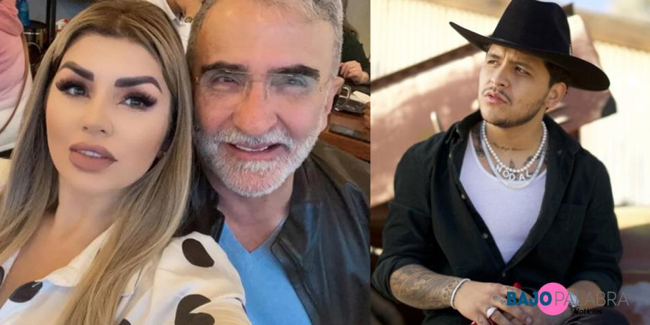 Christian Nodal se toma foto con novia de Vicente Fernández Jr. y la critican por ignorar a su pareja