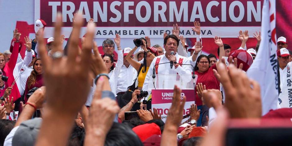 Evento de Morena "Unidad y Movilización para que siga la Transformación", realizado el pasado domingo 12 de junio en Toluca, Estado de México