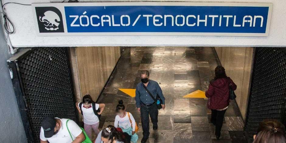 Reabren estación Zócalo-Tenochtitlan tras cierre de casi 2 horas por manifestantes
