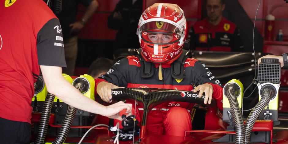 Charles Leclerc durante la segunda práctica del Gran Premio de Canadá de F1.