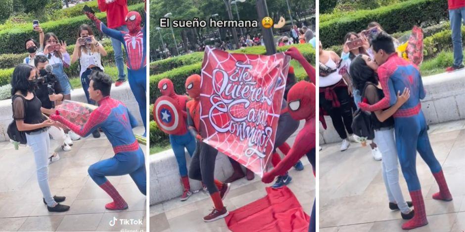 Propuesta al estilo "Spider-Man" se volvió viral en TikTok.