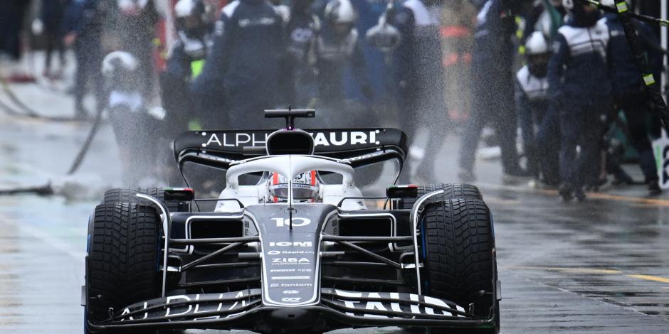 El monoplaza de Pierre Gasly durante la clasificación del Gran Premio de Canadá de F1.