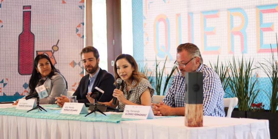 Con estos eventos se consolida Querétaro como referente nacional en enoturismo: Mariela Morán, secretaria de Turismo.