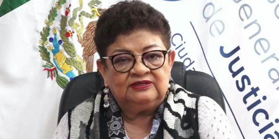La fiscal de la Ciudad de México, Ernestina Godoy Campos