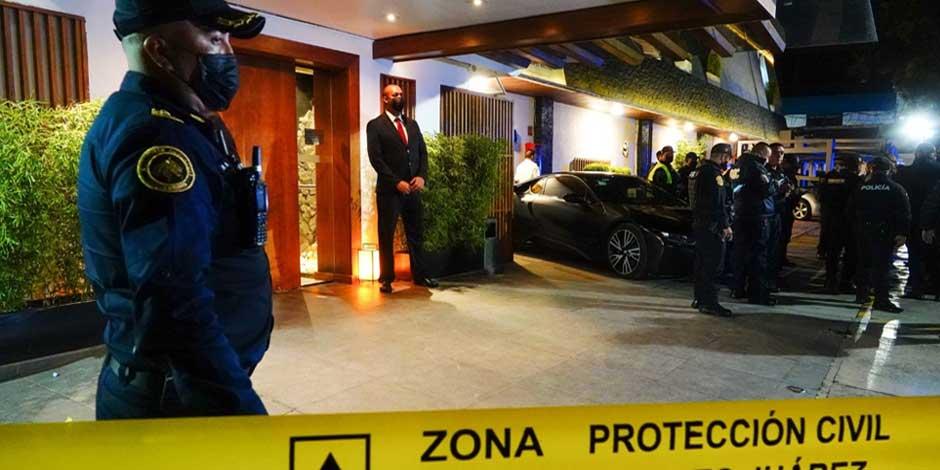 Sujeto mata a su esposa de 3 disparos en el restaurante Suntory, en la colonia Del Valle