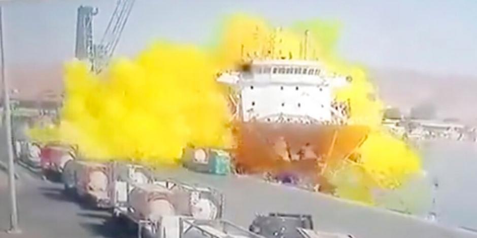La explosión de gas cloro en el puerto de Áqaba dejó más de 200 personas heridas.