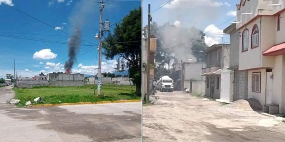 Explosión de tanque de gas deja 7 heridos en San Martín Texmelucan.