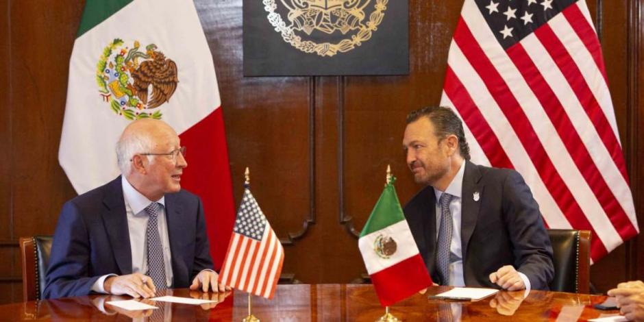 “Vengo aquí a Querétaro con un optimismo y con una humildad de tener la oportunidad de trabajar con el gobernador", resaltó el embajador de Estados Unidos en México, Ken Salazar.