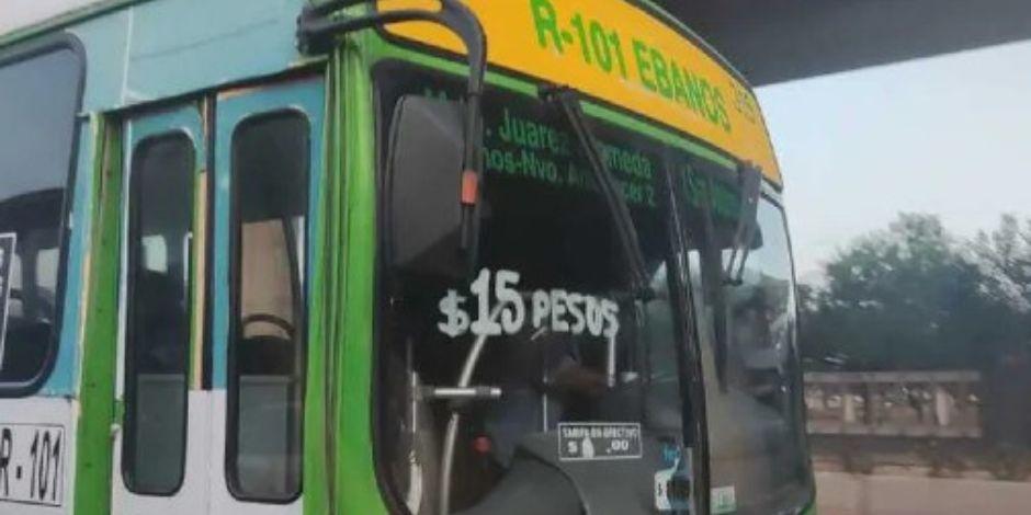 El Gobierno de Nuevo León rechazó autorización de aumento en la tarifa del transporte público.