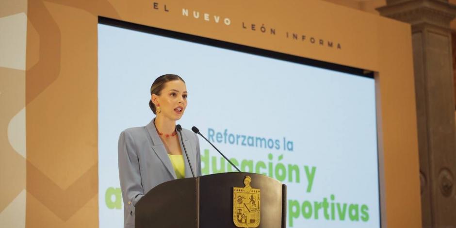Mariana Rodríguez, titular de AMAR a Nuevo León, anunció la inversión para la rehabilitación de las instalaciones del DIF Capullos.