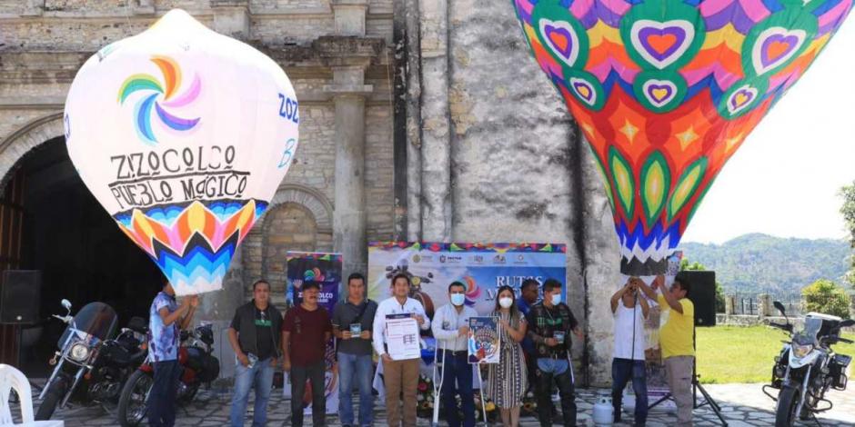 La Secretaría de Turismo y Cultura (Sectur) y el ayuntamiento de Zozocolco dieron a conocer las bases del XVI concurso en torno al X Festival Internacional de Globos de Papel de China.