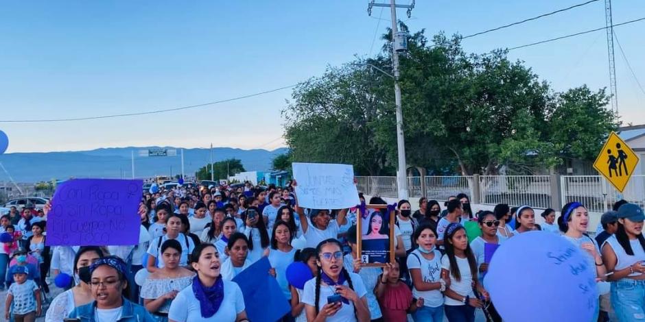 Mujeres se manifestaron para pedir justicia por el feminicio de Ximena Martínez, el pasado 5 de julio.