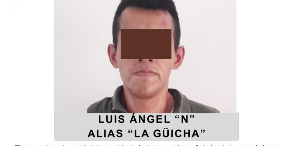 Luis Ángel “N”,  presunto involucrado en el crimen de la periodista, ayer.