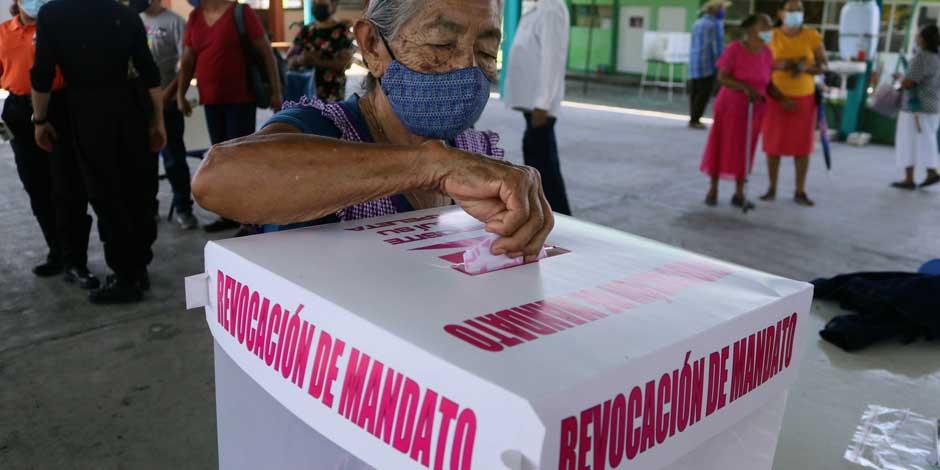 Ciudadanos participaron en el proceso de Revocación de Mandato., el pasado 10 de abril