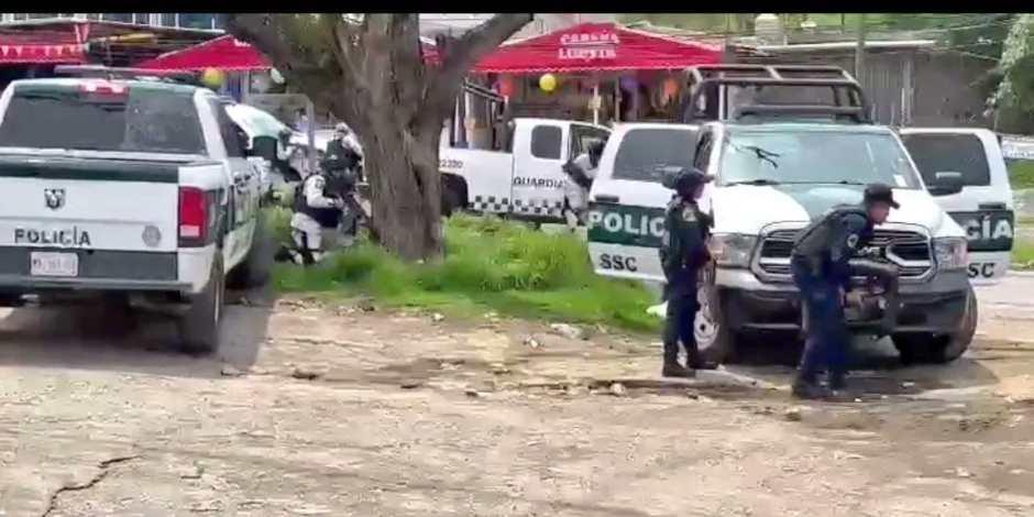 Hay 14 personas detenidas tras balacera en la México-Cuernavaca.