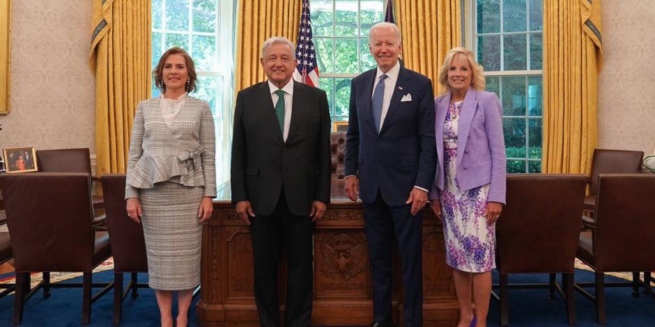 El Presidente durante su visita a la Casa Blanca.