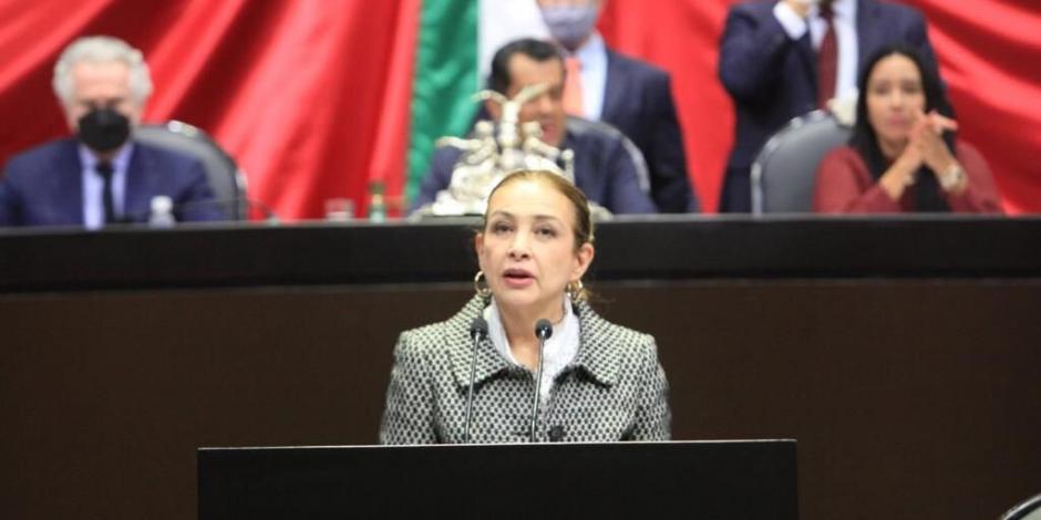 La legisladora Gabriela Sodi acusa que Morena genera una parálisis legislativa pues sólo congela iniciativas de Va por México.