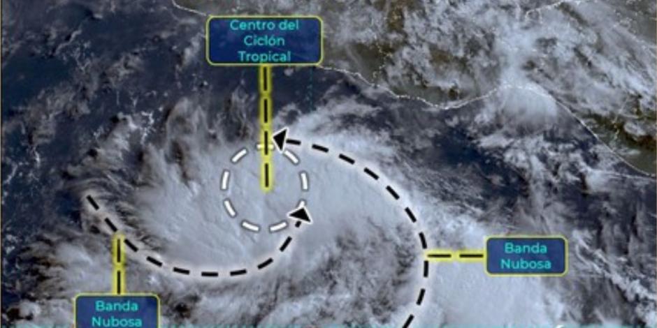 Se forma depresión tropical Seis-E en el Océano Pacífico.