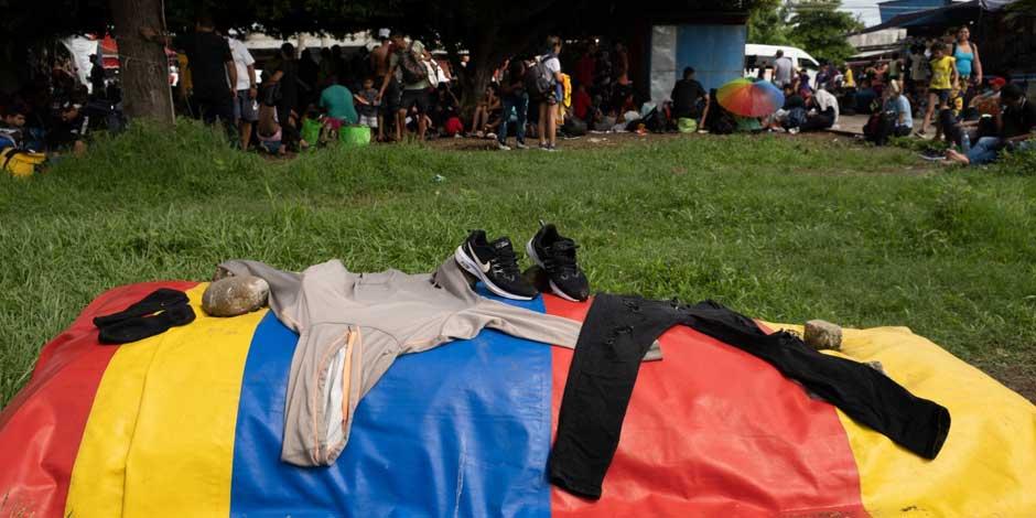 Migrantes acampan en Chiapas de manera permanente