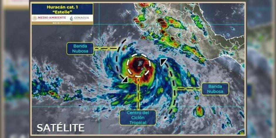 "Estelle" ya es huracán Categoría 1.