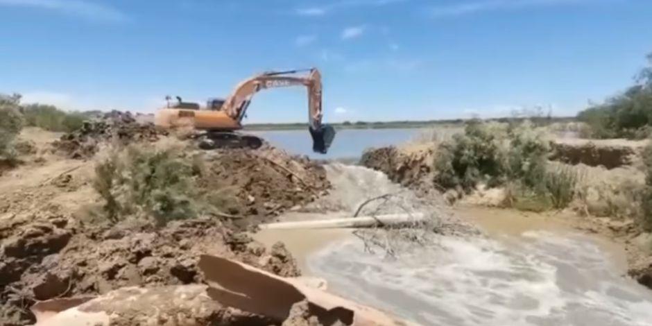 Liberan dos represas en el municipio de China, Nuevo León.