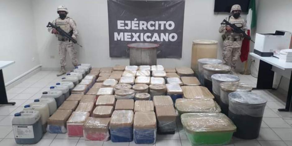 Incautan 1 mil 475 kilos de metanfetamina en Sonora