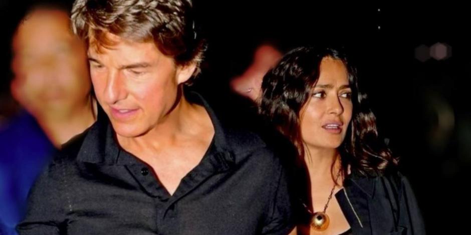 Tom Cruise y Salma Hayek salen a cenar y todo termina en un caos