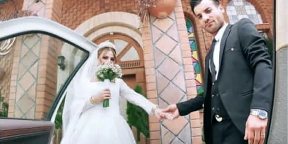 Los recién casados antes de la tragedia que le arrebató la vida a la novia