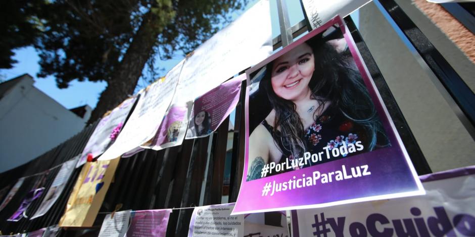 Colectivo "Yo Cuido México" protesta en CDMX por el feminicidio de Luz Raquel, asesinada en Zapopan.