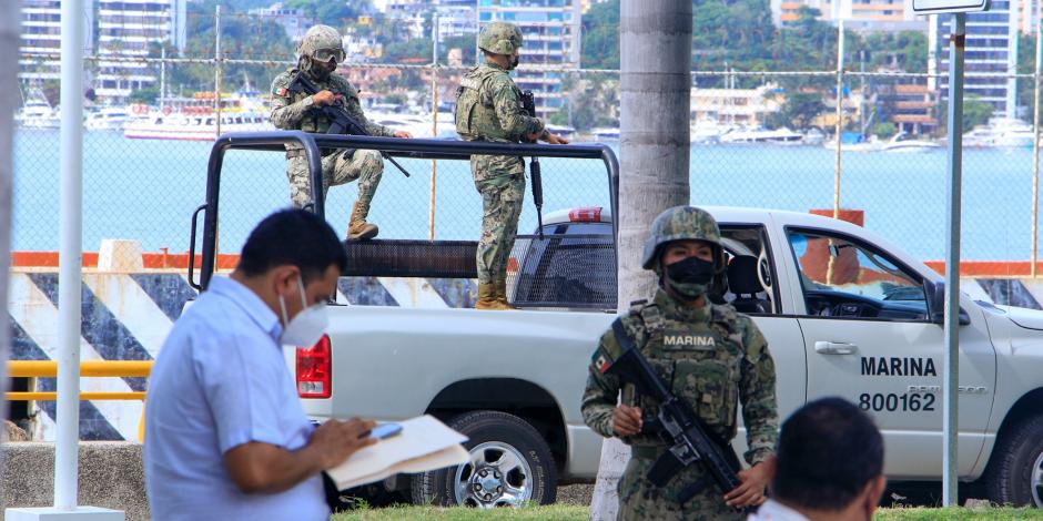 Elementos de la Guardia Nacional, Marina y Ejército Mexicano realizan operativos de seguridad durante el inicio del periodo vacacional de Verano 2022.