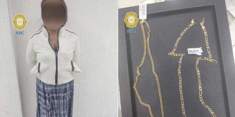 Mujer rocía insecticida en cara de empleada para robar joyas con valor de 118 mil pesos en Fórum Buenavista.