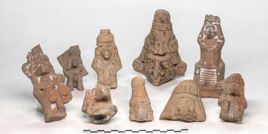 Algunos de los objetos prehispánicos que fueron repatriados al país, recientemente, como parte de la estrategia de recuperación de bienes.