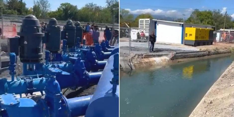 La madrugada de este miércoles comenzó la extracción de agua del Canal del Chapotal para suministro en Monterrey