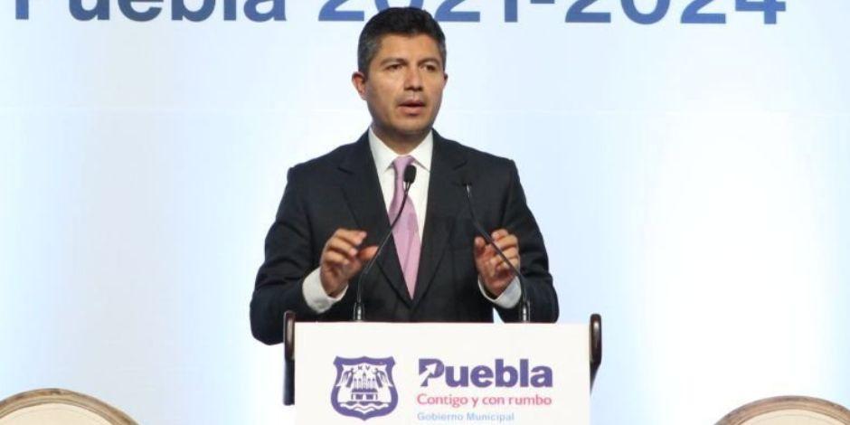 Eduardo Rivera, presidente municipal de Puebla.