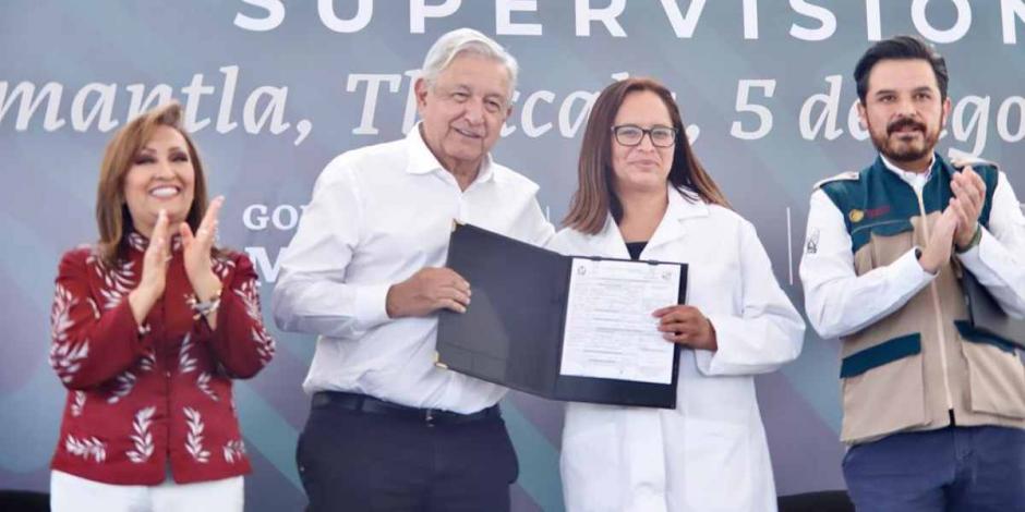 Supervisan Plan de Salud IMSS-Bienestar en Hospital de Huamantla, Tlaxcala.
