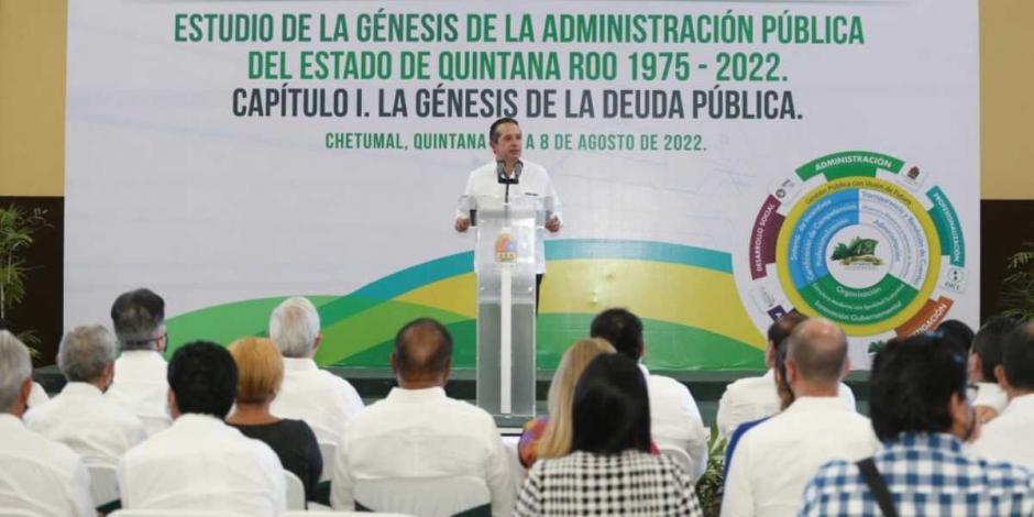El IAPQROO destacó que el gobierno de Carlos Joaquín evitó contratar nueva deuda pública, en cambio renegoció la que heredó de gobiernos anteriores.